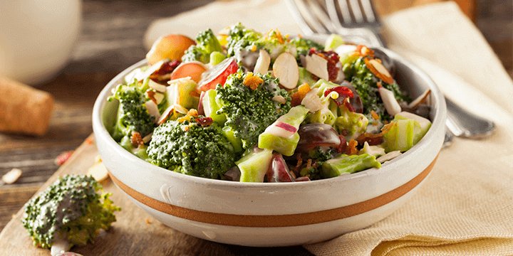 Recette minceur: Salade de brocolis et raisins
